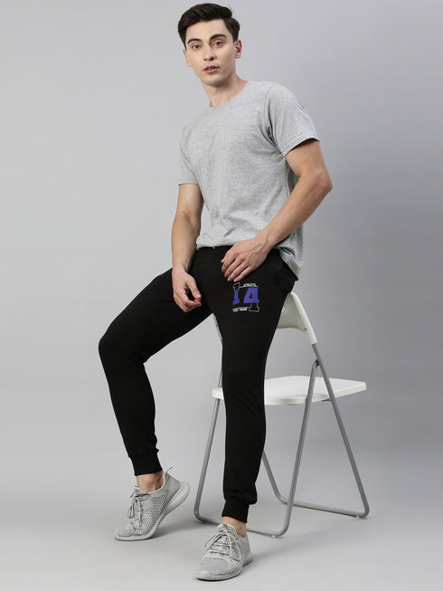 Black Solid Joggers